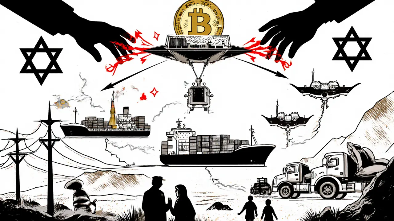 Global supply chain of mining hardware flowing into Iran, with international efforts to stop it.