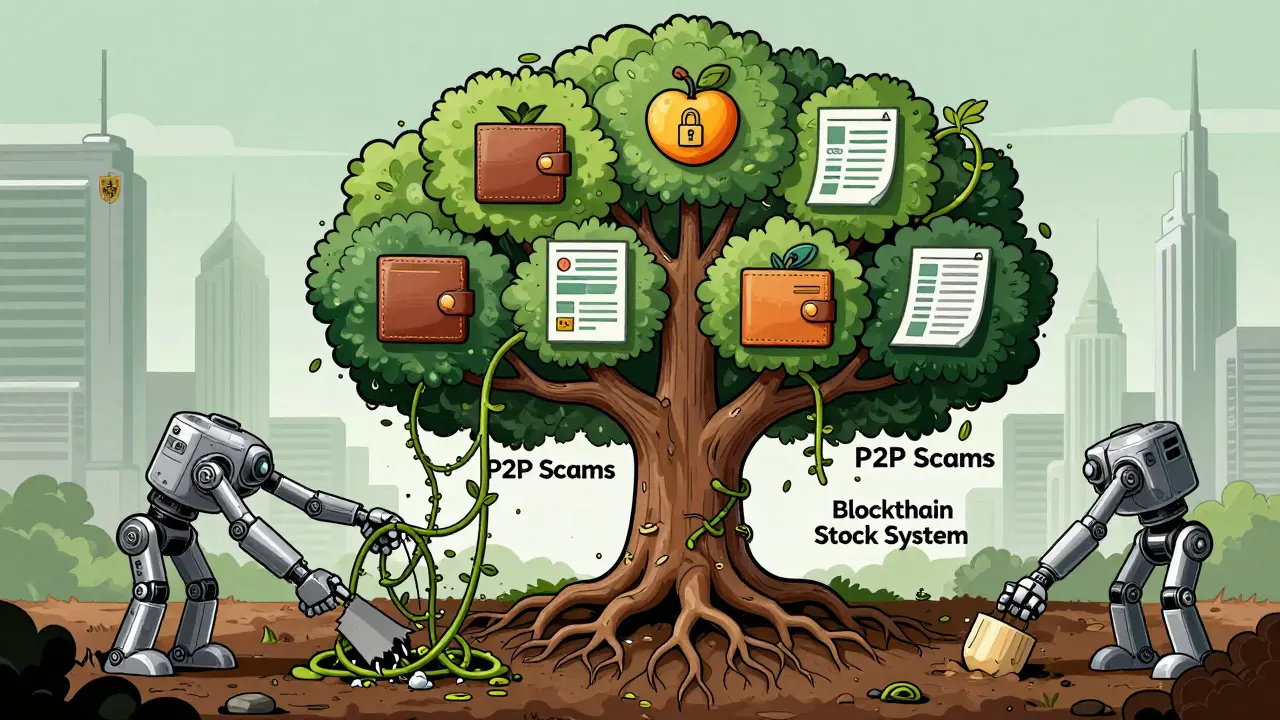 A digital tree of government-backed crypto systems grows as illegal P2P vines are cut down.