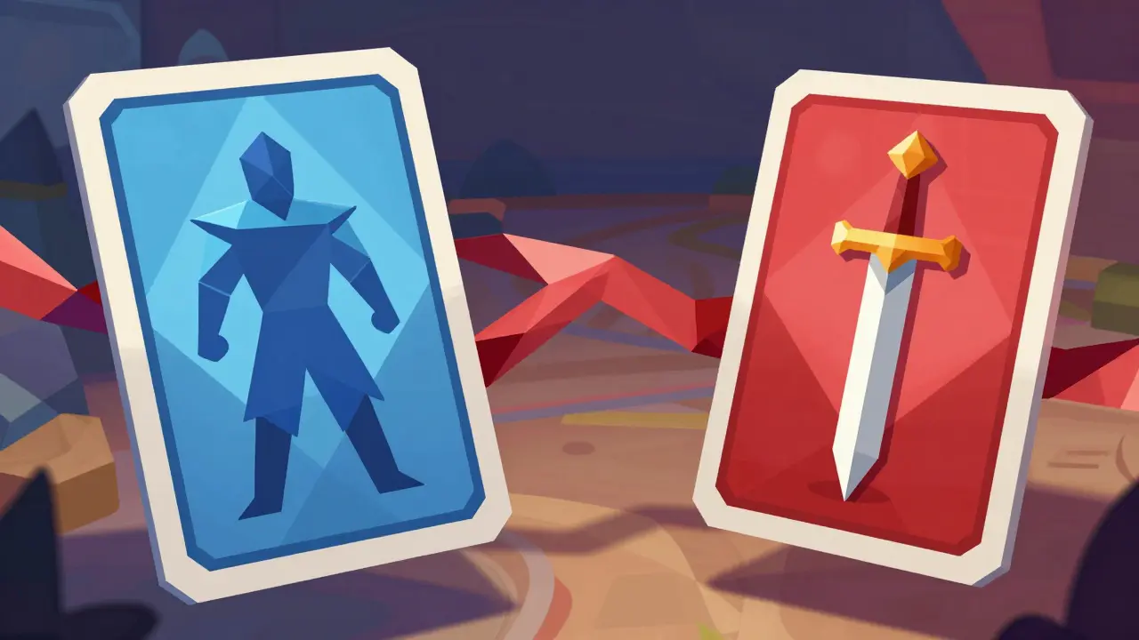 Dream Card NFTs as geometric shapes connecting different game environments