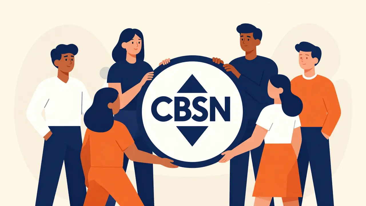 A group of people holding pieces of a circular token, symbolizing a decentralized community.