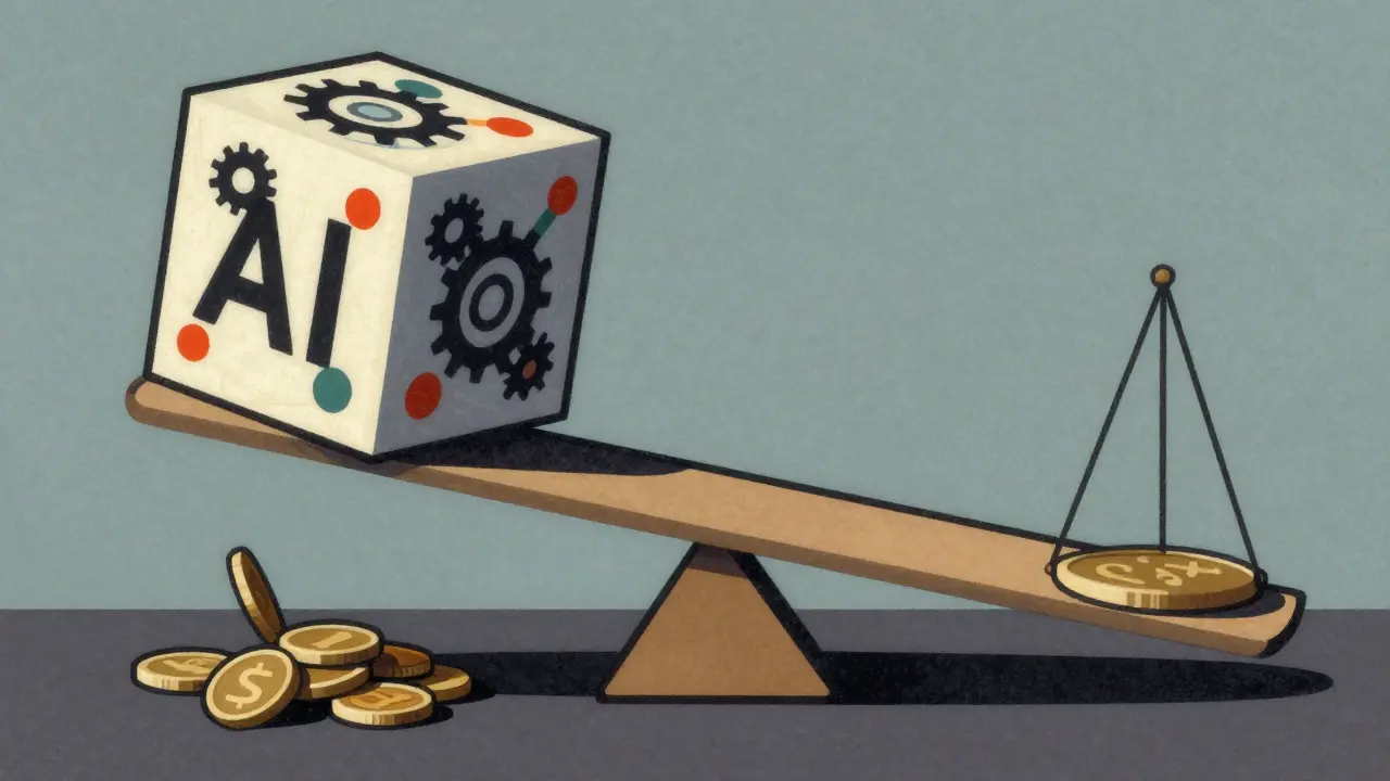 Tilted scale showing high risk and low value of speculative token