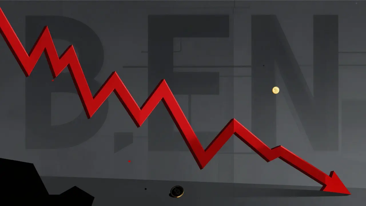 Constructivist art depicting jagged geometric blocks symbolizing crypto market volatility and risk.