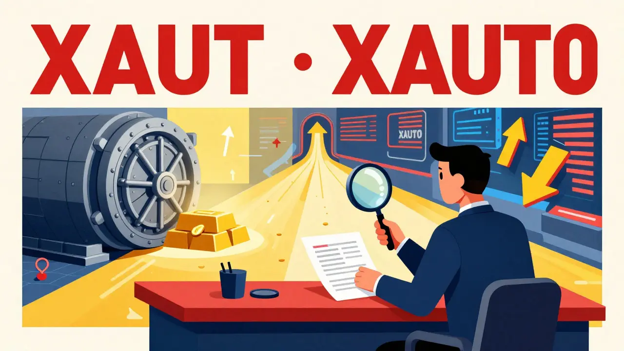 Trader choosing between secure vault path and volatile trading floor path